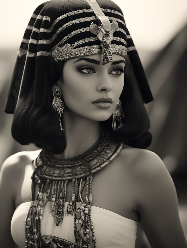 Black And White Photograph Of Cleopatra 1