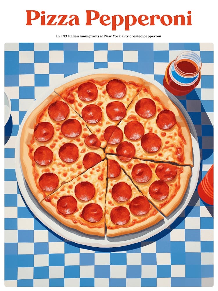 Boho Poster Club 3 Pizza Pepperoni