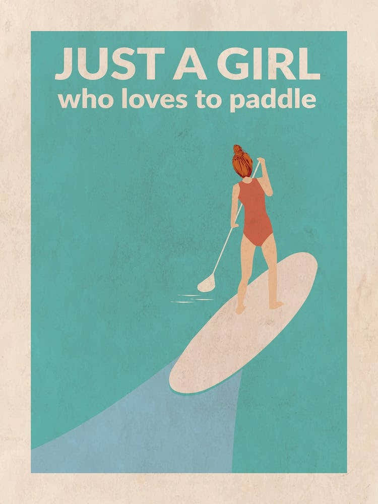 Just A Girl Who Loved To Paddle (Redhead)