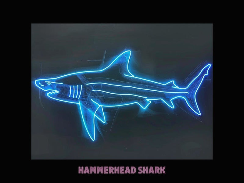 Pink Aqua Hammerhead Shark Poster 5
