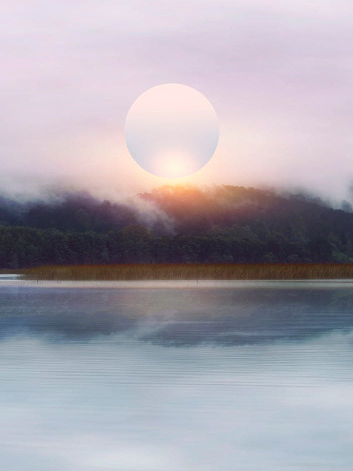 Sunset In The Mountains