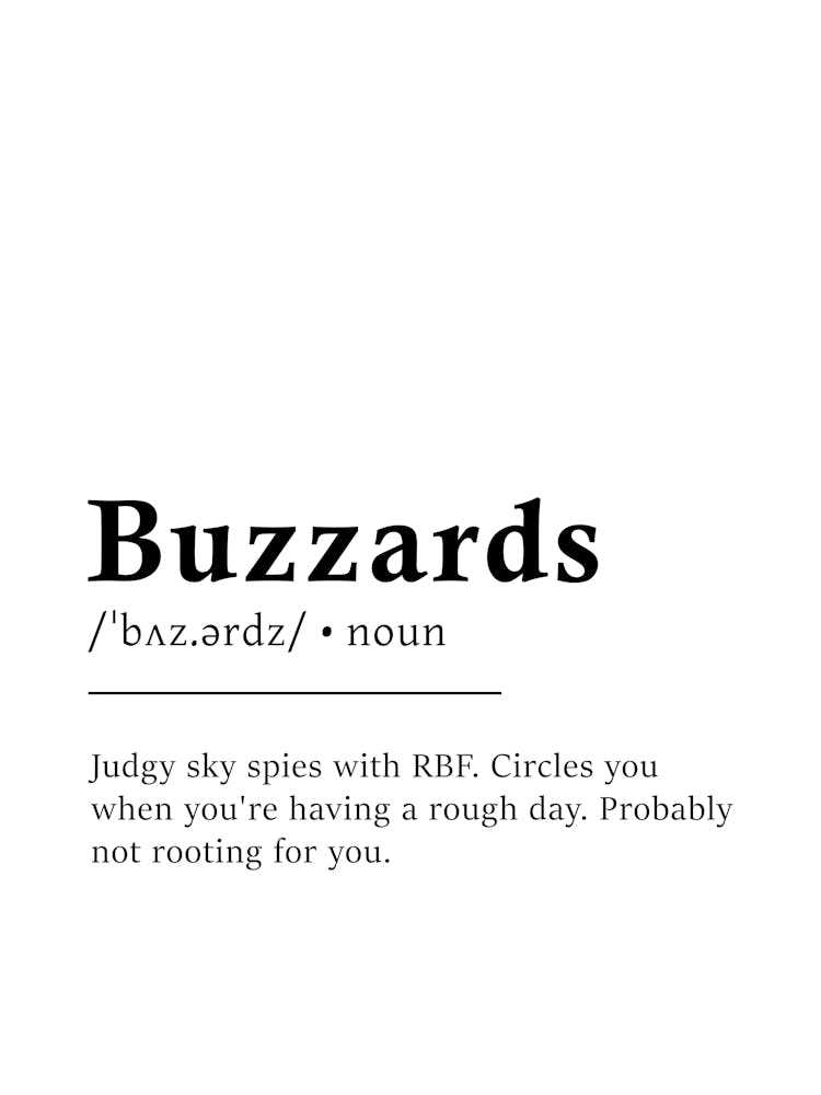Buzzards Definition Poster - Dictionary