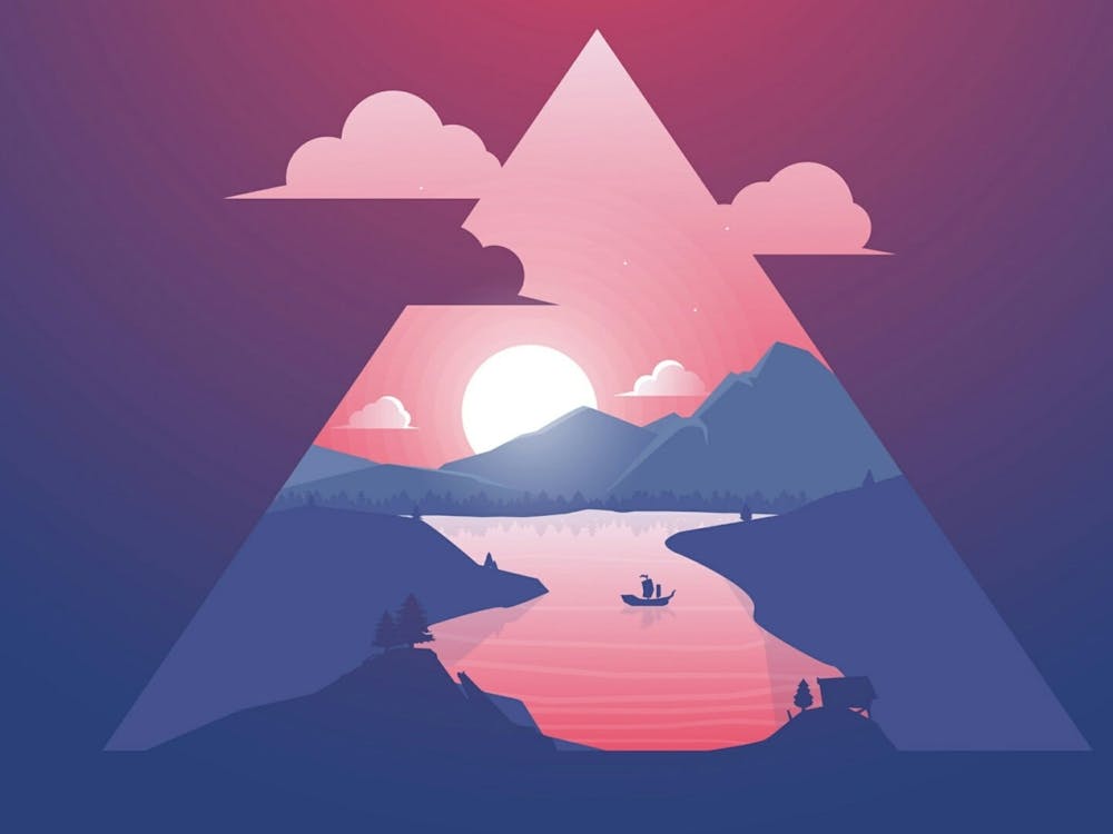 Sunset In The Mountains 2