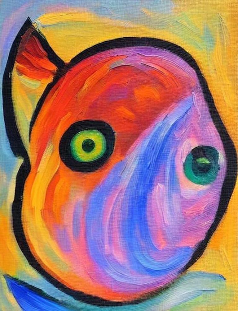 Barreleye Fish Matisse Inspired