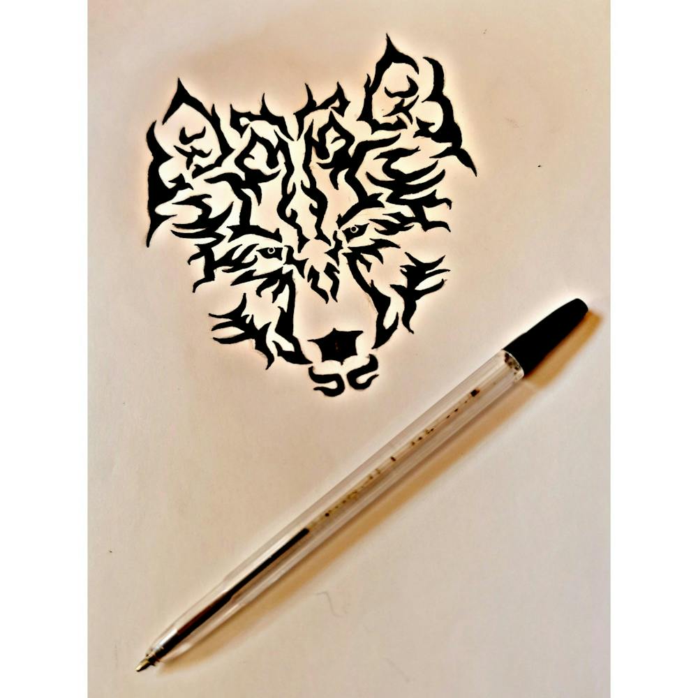 Wolf Tattoo 1