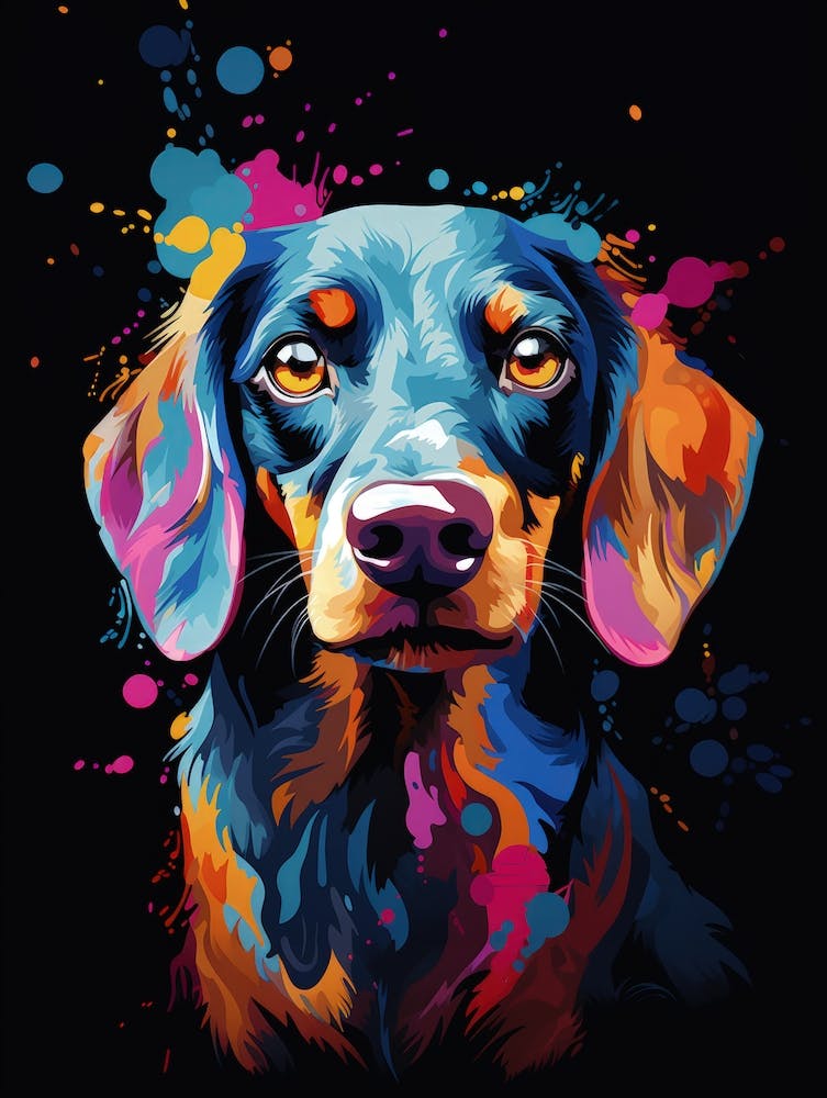 Dod Color splash Pop Art wall painting