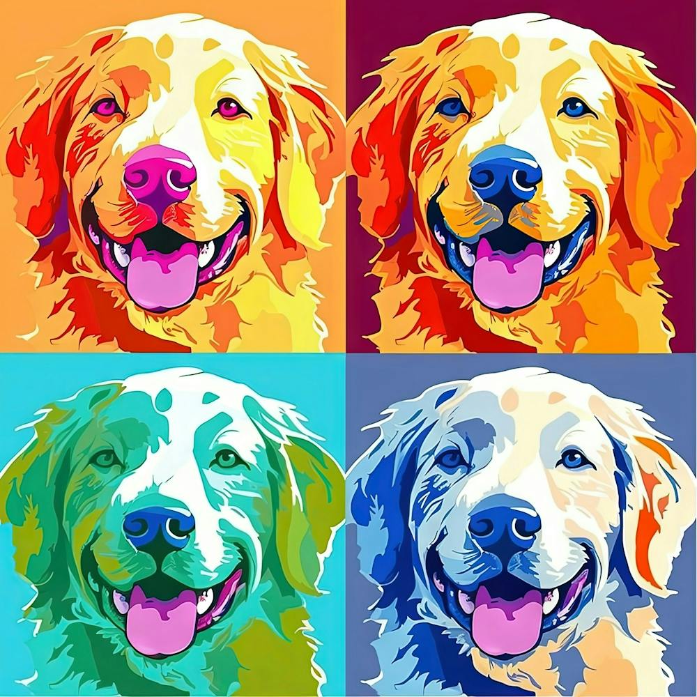 Golden Retriever Painting 10