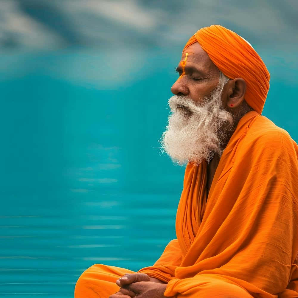 Buddhist Monk Meditation
