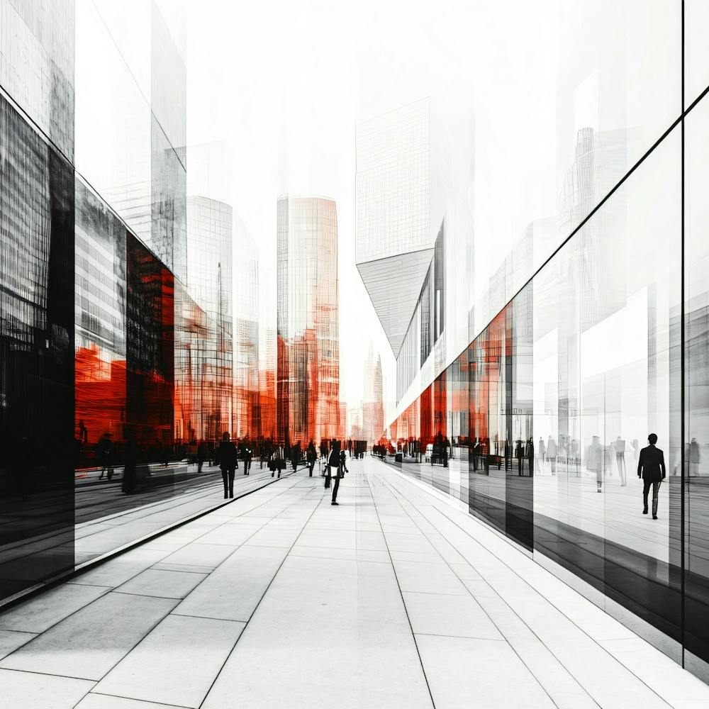 People Walking In The City