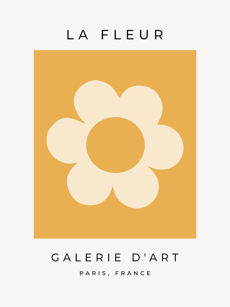 La Fleur | 07 - Retro Floral Yellow Flower