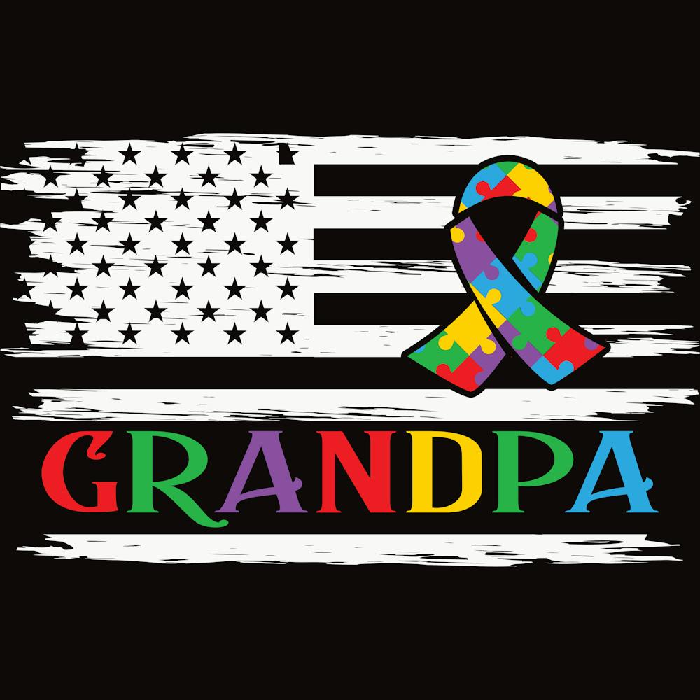 Autism Awareness Grandpa
