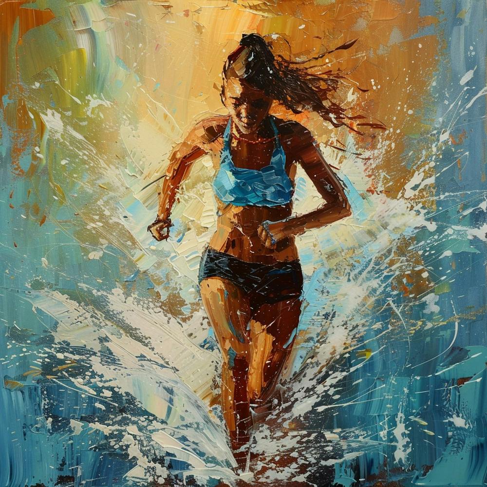 A Free Running Oil Painting Illustration 1719335807 1