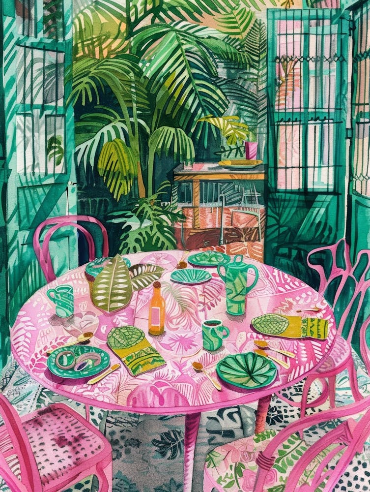 Tropical Dining Room