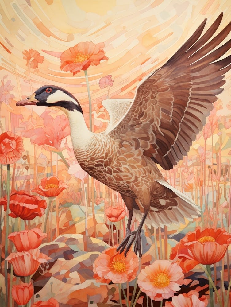 Goose 1 Detailed Bird Painting