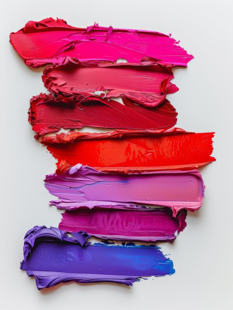 Lipsticks On A White Background 1