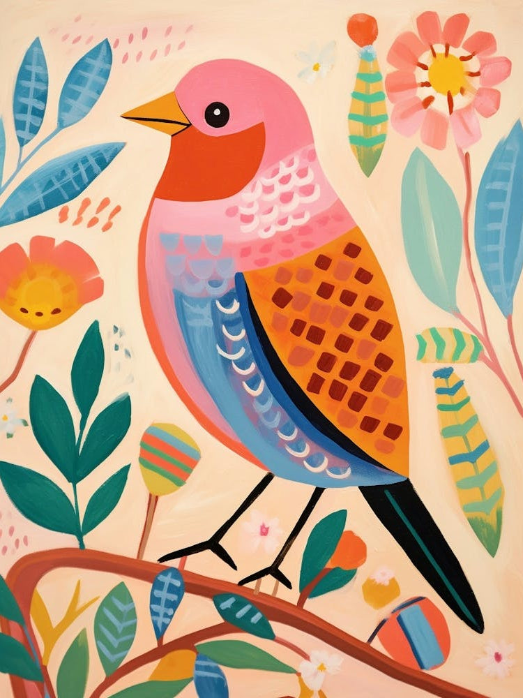 Pink Scandi Finch 1