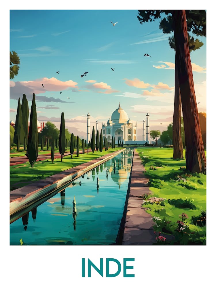 Affiche de voyage Inde 1