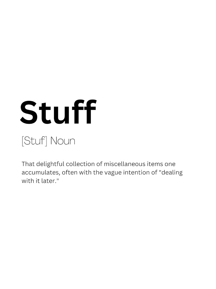 Stuff Definition Meaning