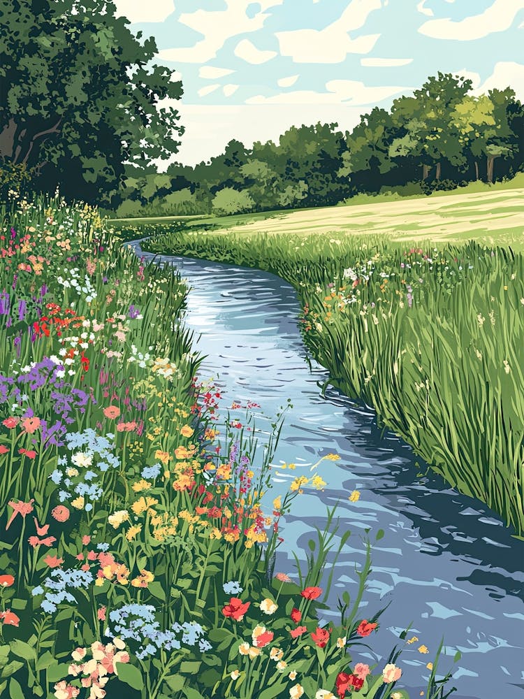 Stream In The Meadow 2