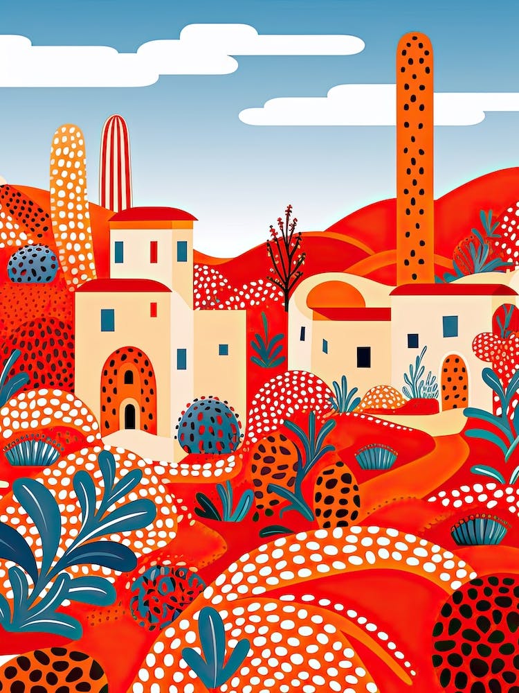 Marrakech, Illustration In The Style Of Pop Art 2