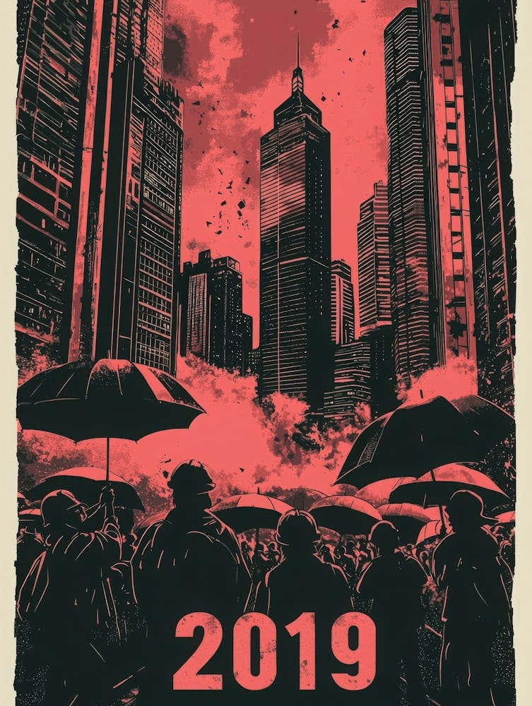 Aihrgdesign A Bold Activist Poster Symbolizing The Hong Kong 2
