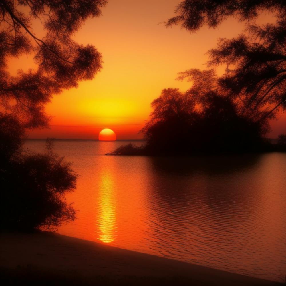 Sunset At The Lake