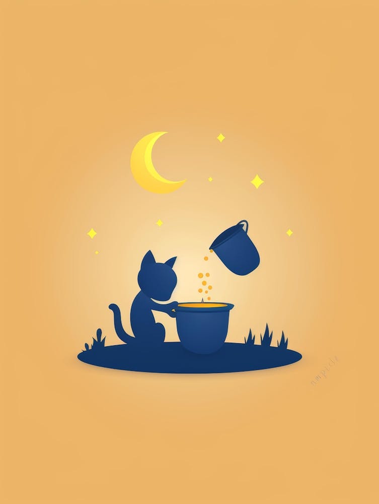 Cat At Night 1
