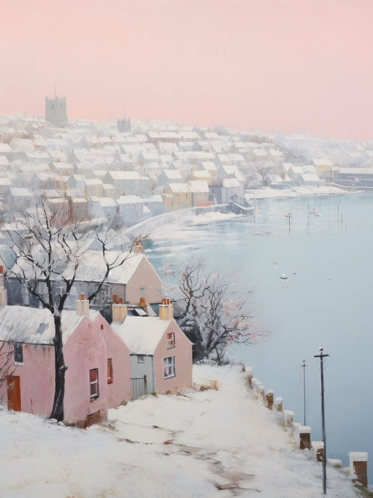 Dreamy Winter Painting Plymouth United Kingdom 3