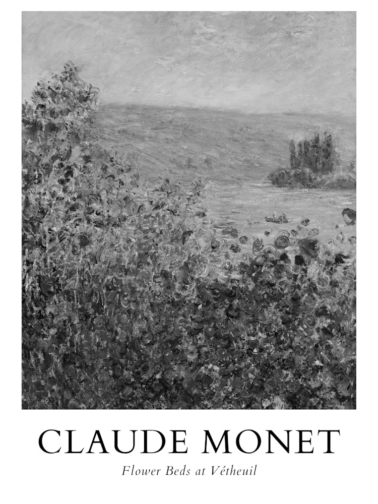 Claude Monet Flower Bed At Portugal