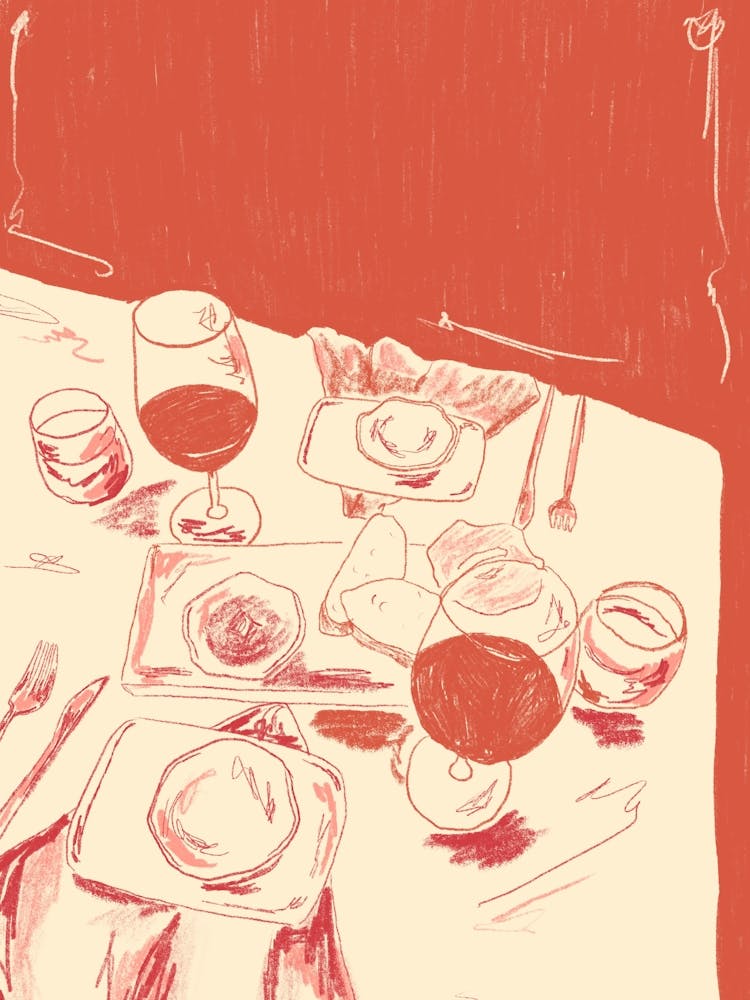 Table top study - food illustration series - Orange