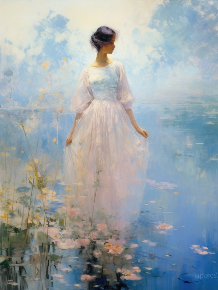 Woman In A White Dress