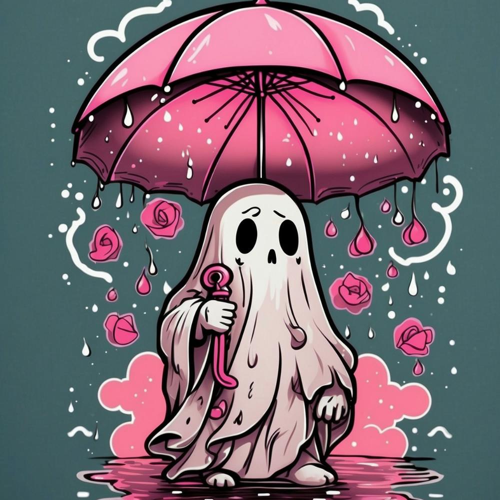 Ghost With Umbrella