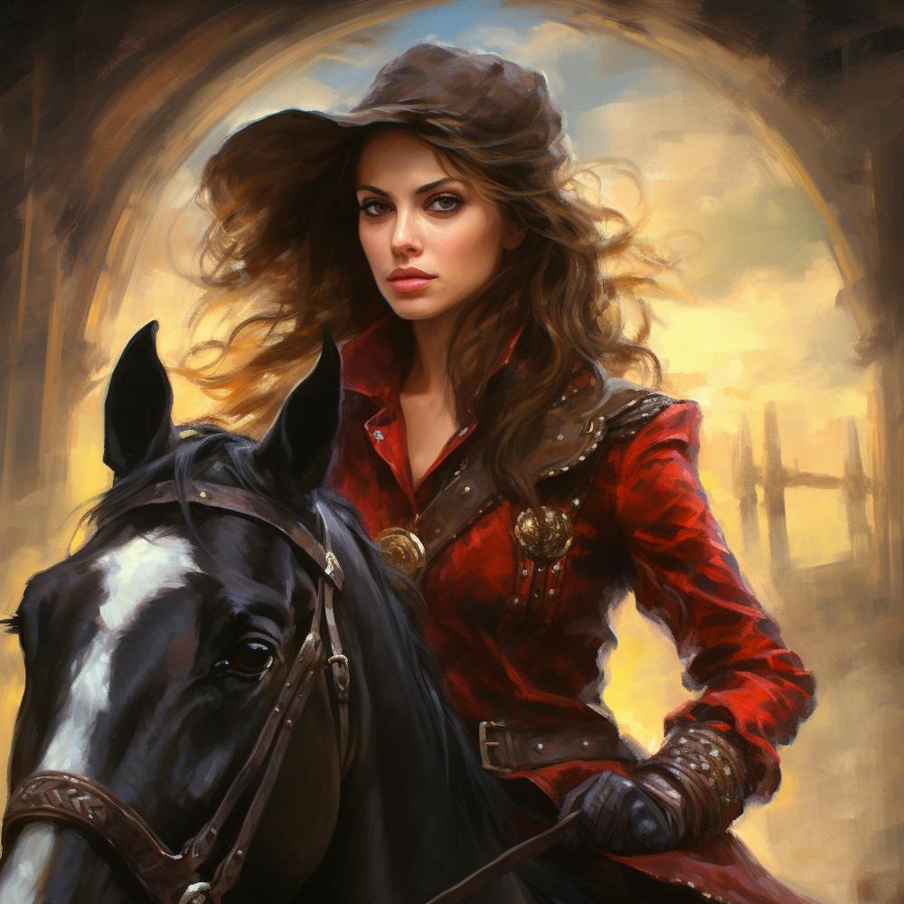 Girl Riding A Horse