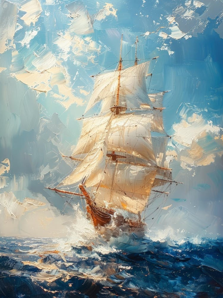 Sailing Ship In The Sea