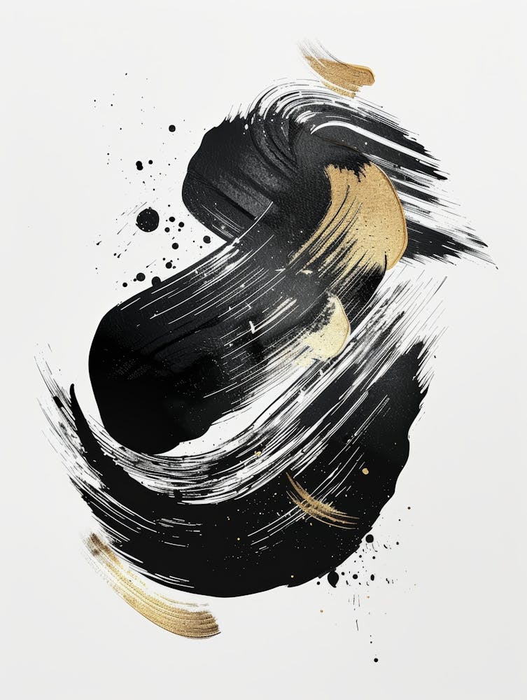 Black And Gold Canvas Print 31