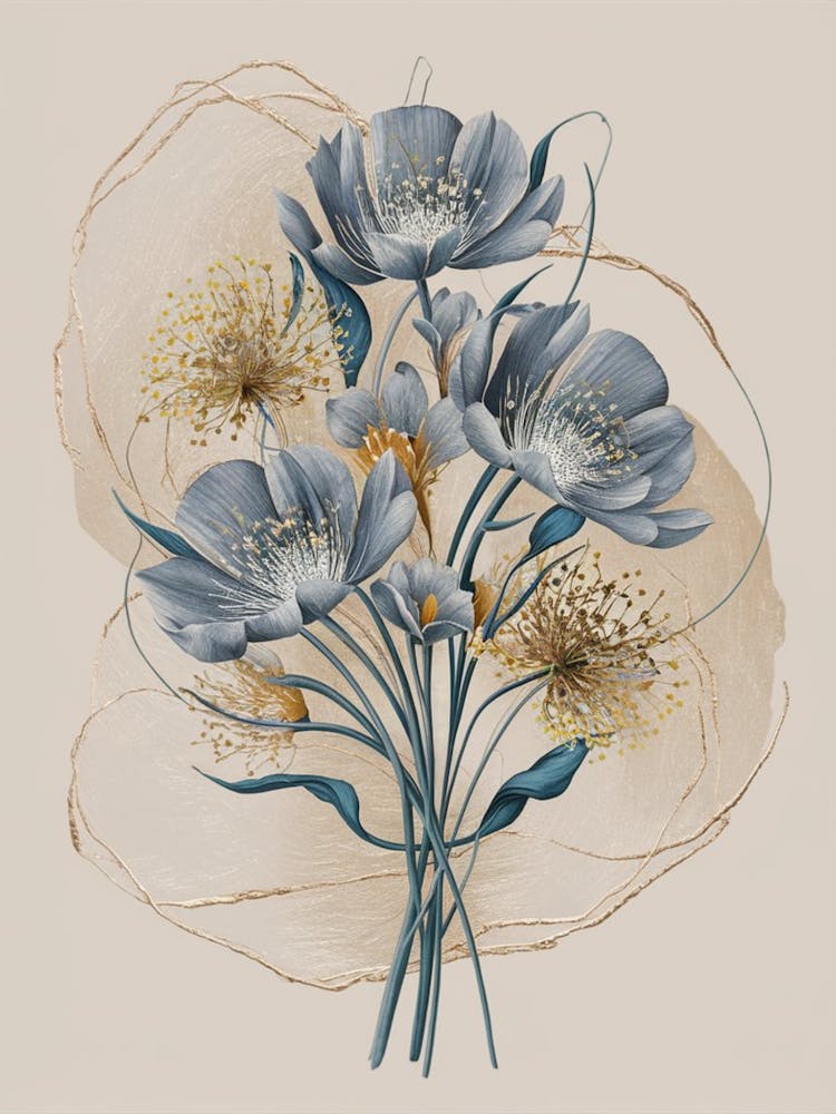 Blue Flowers 6