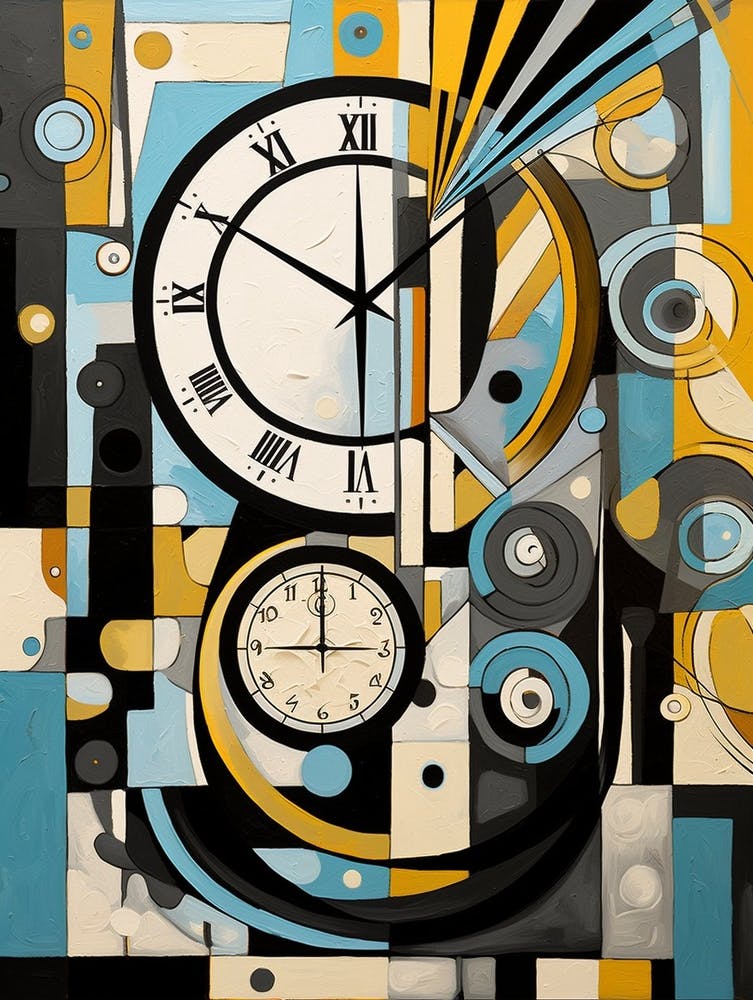 Time Abstract Geometric Illustration 9