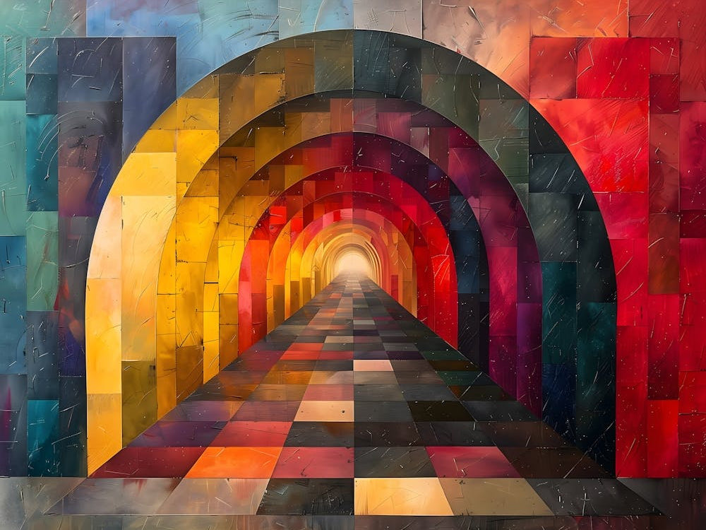 Tunnel Of Light, Cubism