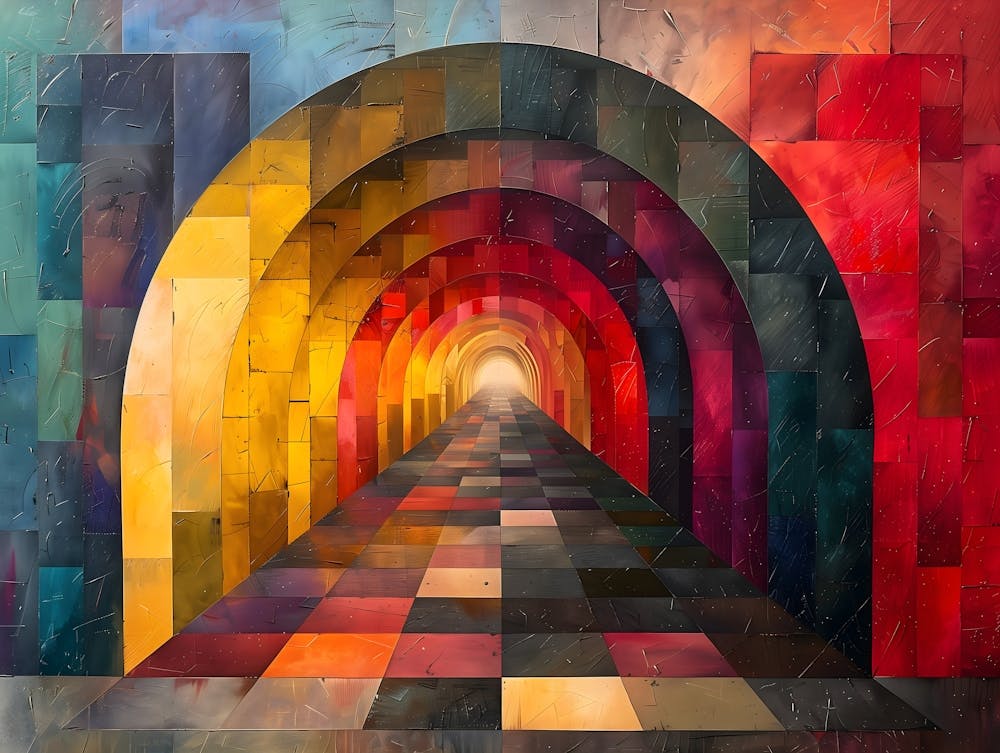 Tunnel Of Light, Cubism