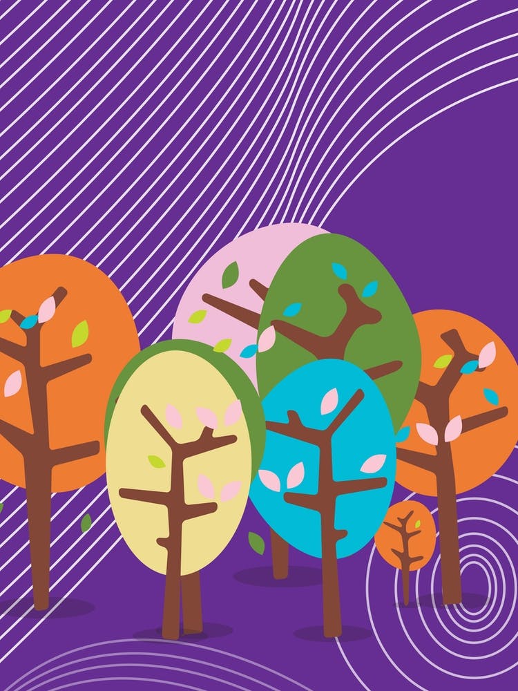 Autumn Trees Vector