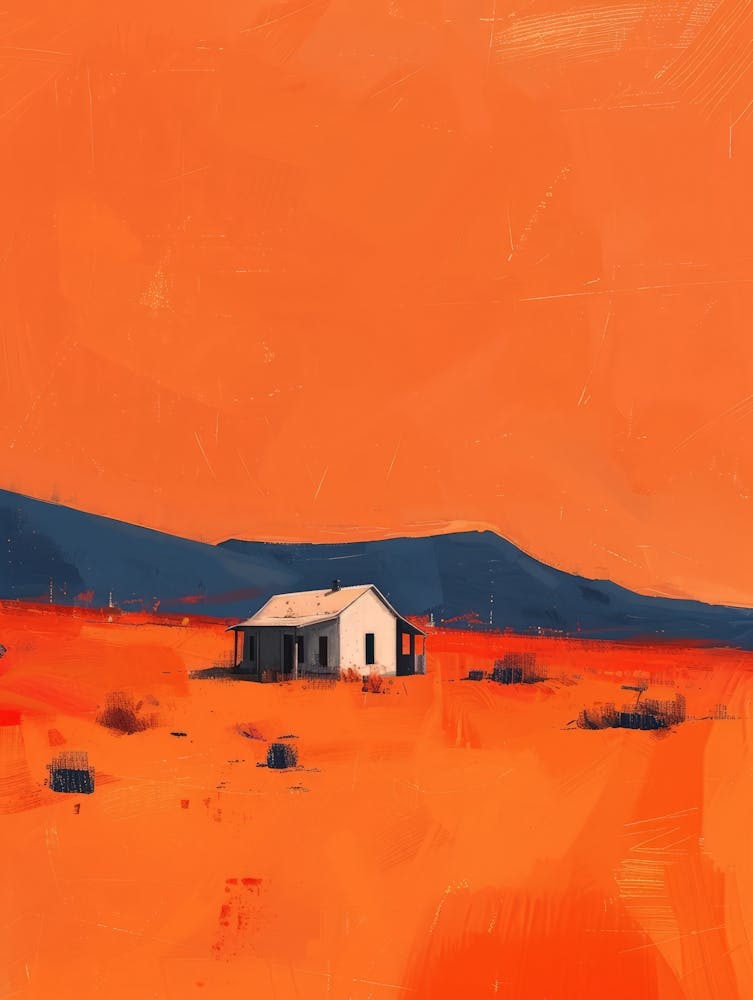Desert House Canvas Print