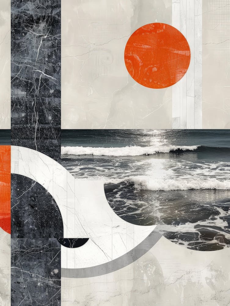 Abstract Ocean Canvas Print