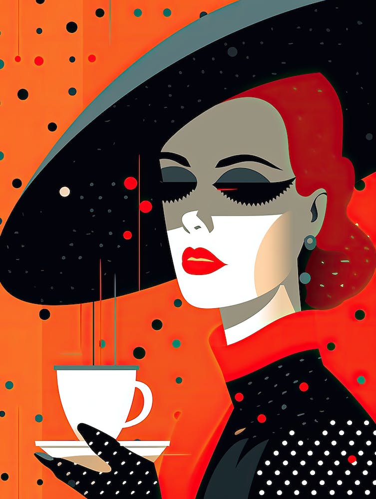 Lady With A Cup Of Tea
