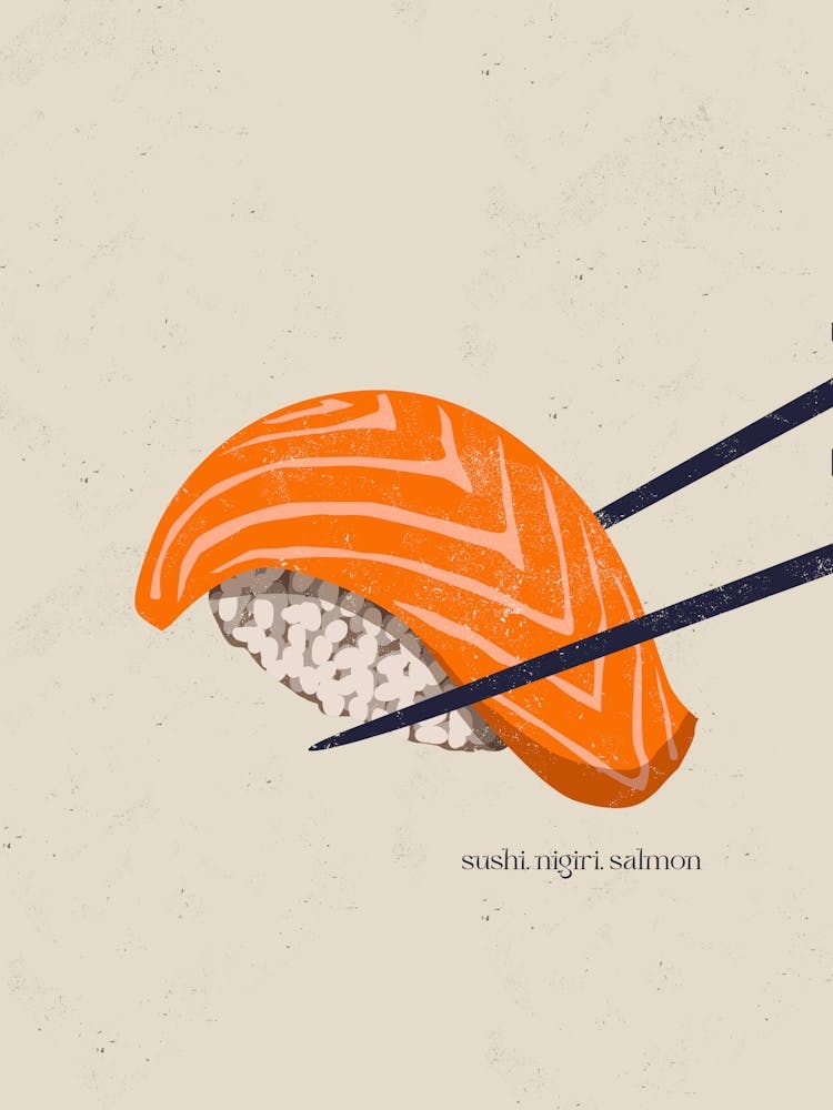 Sushi.Nigiri. Salmon