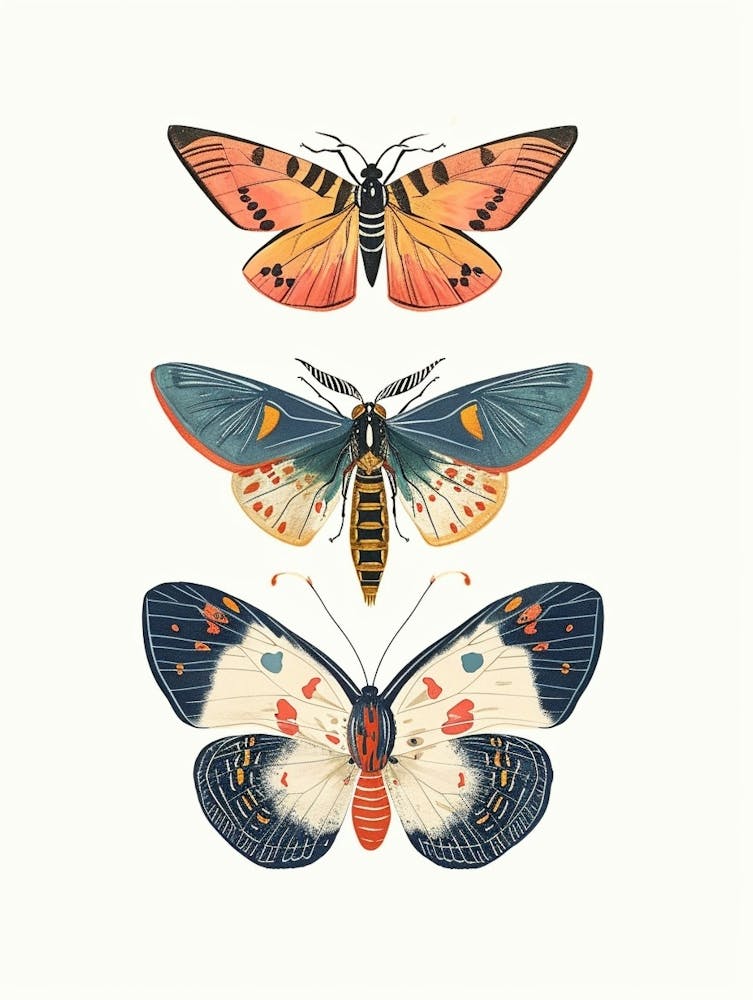 Colourful Insect Illustration Butterfly 13
