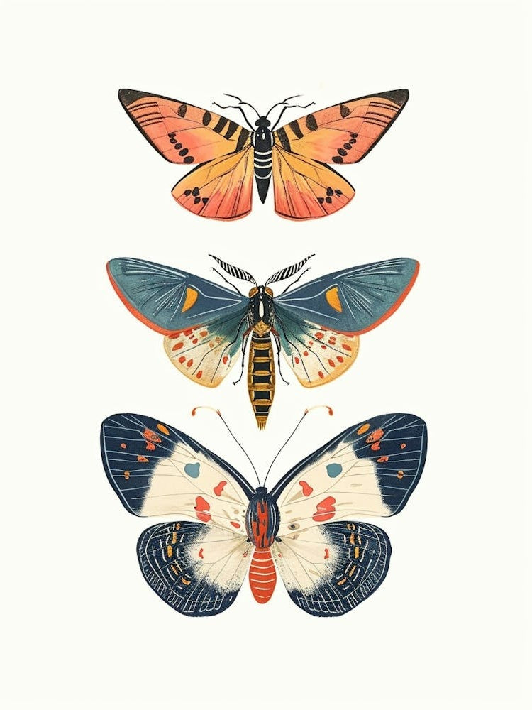 Colourful Insect Illustration Butterfly 13