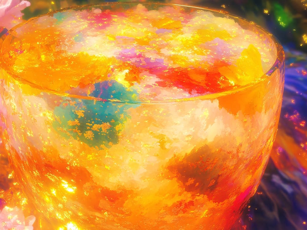 Colorful Drink In A Glass