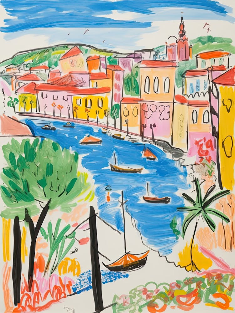 Istanbul, Dreamy Storybook Illustration 2