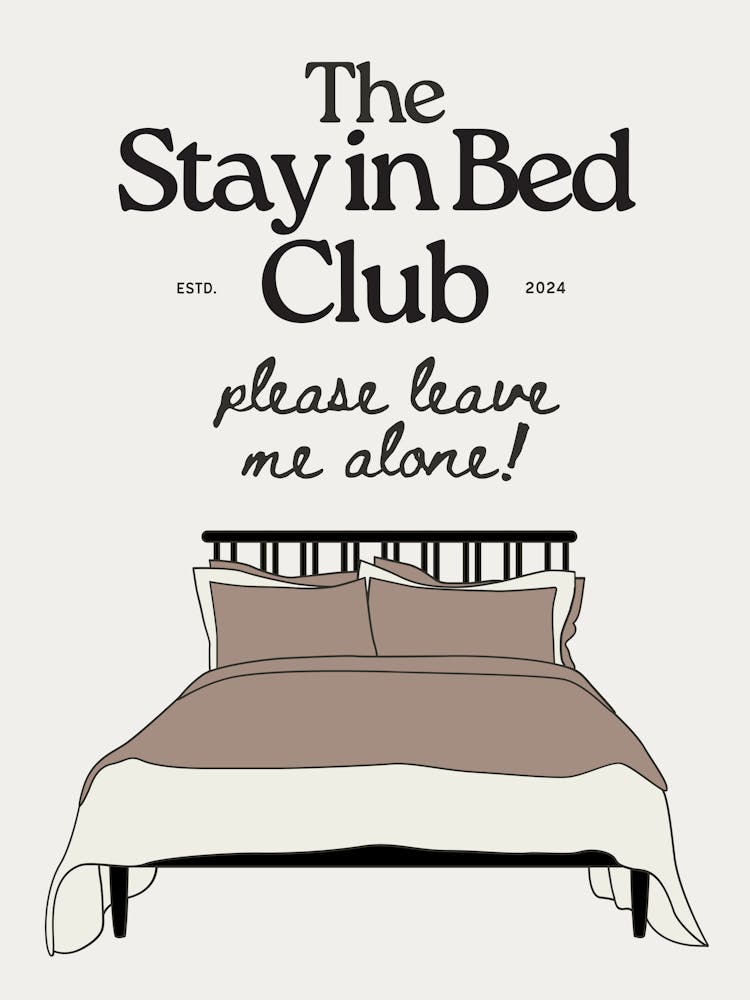 The Stay in Bed Club | Trendy Neutral Above Bed Bedroom