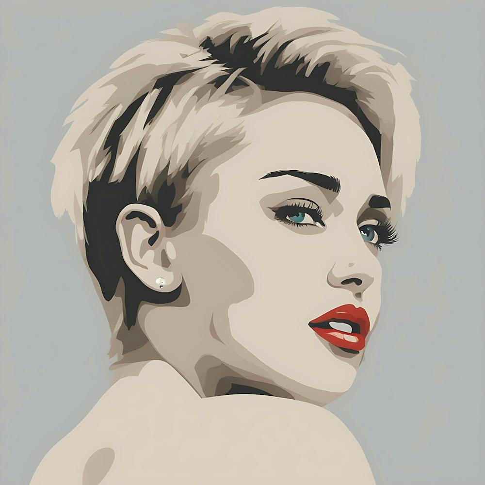 Miley Cyrus Short Blonde Hair